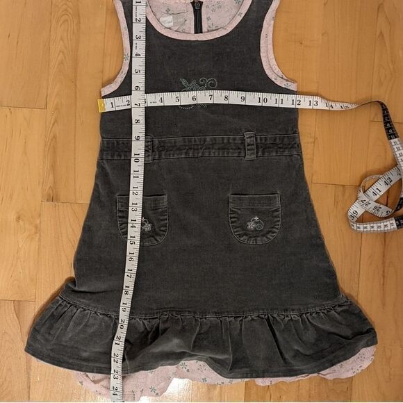 SAGE green color cordoroy sleeveless dress size 6 but fits 4-5yo @F - Picture 9 of 9